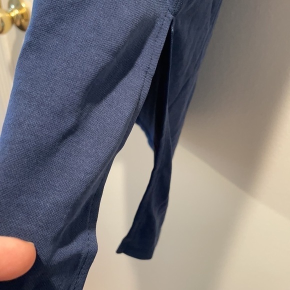 𝅺H by Halston MIDI Tee Shirt Side Slits Slight Gathered Front Dress - Picture 3 of 8